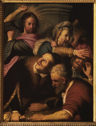 Christ Driving the Moneychangers from the Temple, 1626 by Rembrandt van Rijn